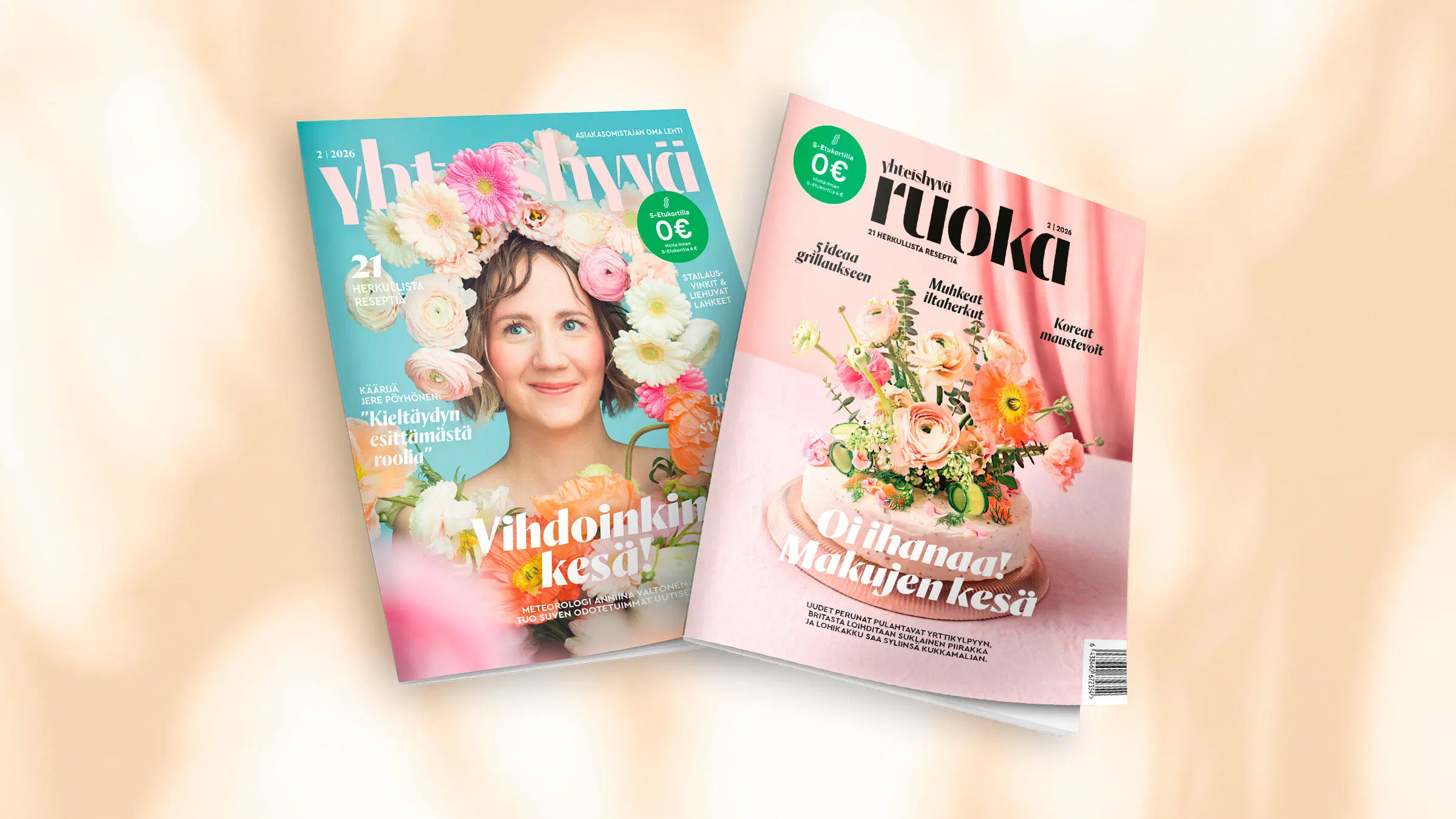 Yhteishyvä ja Yhteishyvä Ruoka 2/2026 -lehtien kannet