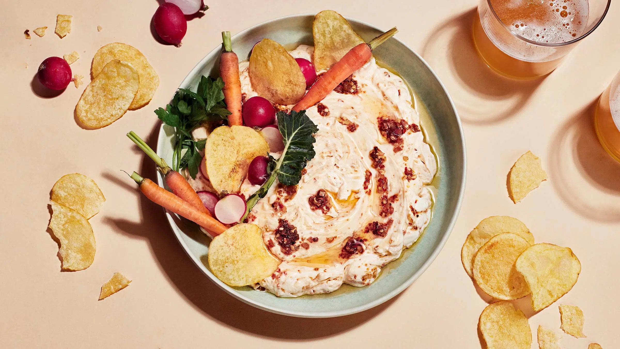 Rapea valkosipuli-chilidippi