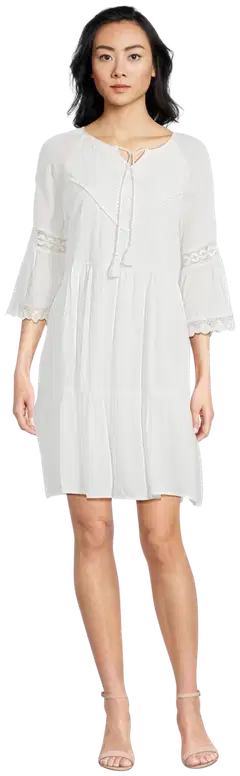 Margaux Riviera naisten lyhyt pitsimekko SDL-02 - WHITE - 1
