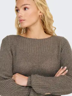 JDY naisten kaunis neulemekko Jdywhitney - walnut - 7