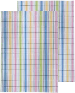 House keittiöpyyhe Pastelli-raita 2 kpl 50x70 cm - 1