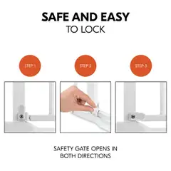 Hauck turvaportti Clear Step Autoclose 2 Set - 7