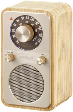 Sangean WR-9 Bluetooth pöytäradio, vaalea tammi - 1