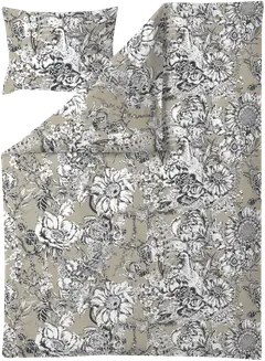 Finlayson satiinipussilakansetti Imagine 150x210+50x60 cm, beige-musta - 1