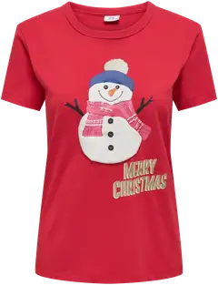 JDY naisten joulu T- paita Jdymichigan - True Red - 1