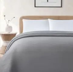 Home & Main päiväpeitto Gauze 260x260 cm harmaa - 4