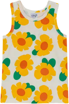 Ciraf lasten toppi 25TC261629 - yellow flower aop - 1