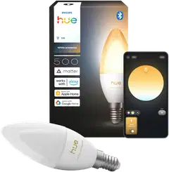 Philips Hue LED-lamppu 5.2W B39 E14 470LM lämmin valkoinen - 1