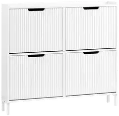 SoBuy kenkäkaappi valkoinen FSR177-L-W - 3