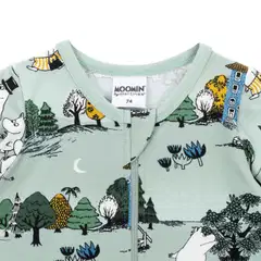 Muumi vauvojen pyjama Kuutamoyö 593359 - vihreä - 2