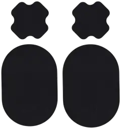 FabPatch vaatelaastari Extreme black  4 kpl, hankaamalla kiinnittyvä tekstiilipaikka - 2