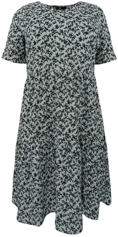 House naisten lyhyt salsamekko 218HP03515, D-mitoitus - Green AOP - 1