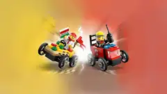 LEGO® City Great Vehicles 60458 Pizza-auto vastaan  paloauto – kilpa-autopakkaus - 7