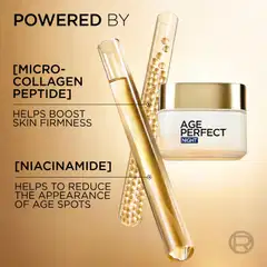 L'Oréal Paris Age Perfect Night kosteuttava & kiinteyttävä yövoide ikääntyvälle iholle 50ml - 3