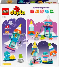 LEGO DUPLO Town 10422 3-in-1-avaruussukkulaseikkailu - 3