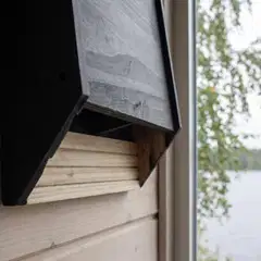 WildYard Big Bat Box lepakkopönttö, 2 kammiota, setripuu, musta - 3