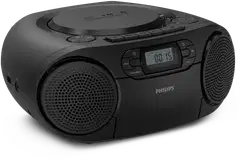 Philips kannettava CD-radio-kasettisoitin TAZ2200/10 musta - 1