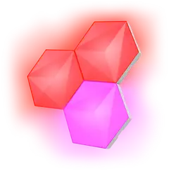 Trust Valopaneelin 3kpl lisäpakkaus GXT 903 Vybz RGB Hexagon - 1