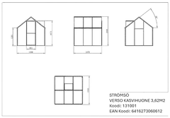 Verso Kasvihuone 3,62m2 - 8