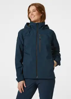 Helly Hansen naisten vanullinen ulkoilutakki W HP Racing Lifaloft Hooded 30373 - Navy - 3