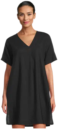 London Fog naisten pellavasekoitetunika 218L261701 - BLACK - 1