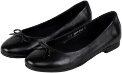 House naisten nahkaiset ballerinat Nora UB31-5102 - BLACK - 1