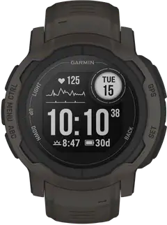 Garmin Instinct 2 multisport GPS kello, tummanharmaa - 1