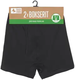 Black Horse miesten basic bokserit 2-pack I161 - BLACK - 2