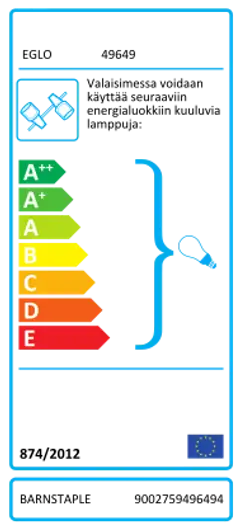 EGLO kohdevalaisin Barnstaple 2-osainen - 3