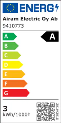 Airam LED pallokupu G125 2,2W 470lm 3000K E27 - 2