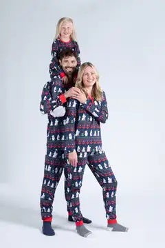 Muumi miesten pyjama Talvisydän 590409 - tummansininen - 8