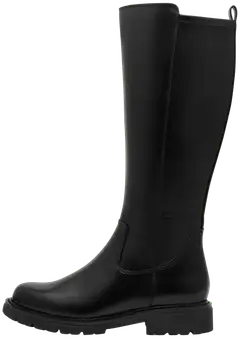 Jana shoes naisten nahkasaapas 25702 - BLACK - 3