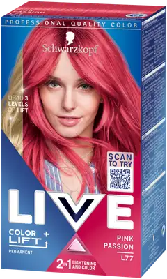 Schwarzkopf LIVE L77 Pink Passion hiusväri - 1