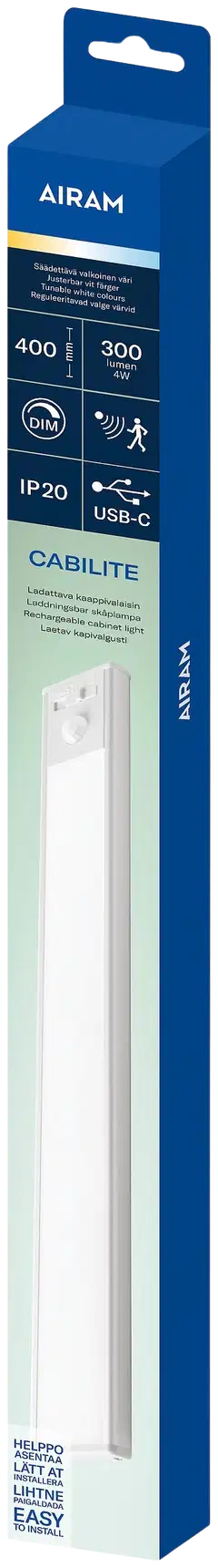Airam Cabilite kaapistovalo 40cm 3CCT 300lm - 2