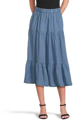 House naisten hame 221H260902 - Light denim - 1