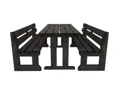 Jämäkkä kalusteryhmä 1700, grafiitin harmaa, 170x170x74cm - 1