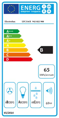Electrolux seinälle asennettava liesituuletin LFC516X teräs - 6