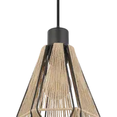 EGLO Riippuvalaisin Adwickle 40W 17x14,5cm köysi/musta - 2