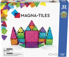 MAGNA-TILES® Clear Colours 32 osaa -magneettirakennussarja - 1
