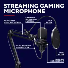 Trust GXT270 Emita+ II Mikrofoni pöytäkiinnityksellä - 14