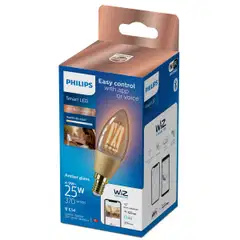 Philips Smart Lighting LED-filamenttilamppu 5W C35 E14 2000-5000K 370lm Amber - 2