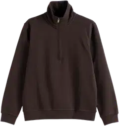 TEX miesten collegepaita 1/2-zip I287407 - BROWN - 4