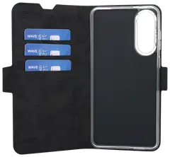 Wave Book Case, Samsung Galaxy S25 Edge 5G, Musta - 3
