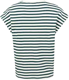 House naisten raidallinen t-paita 213H261701 - green white - 2