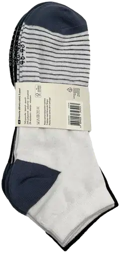 House miesten sneakersukat FS2025 5-pack - Black/white/stripe - 5