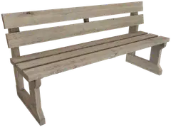 Jämäkkä penkki, vaalean harmaa, 82x170x51cm - 1