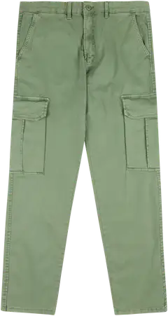 House miesten reisitaskuhousut suora lahje - Khaki green - 1