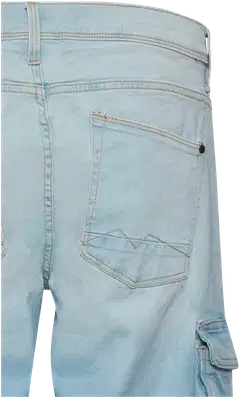 Blend miesten farkkucaprit cargotaskuilla BHTwister - LIGHT BLUE DENIM - 3
