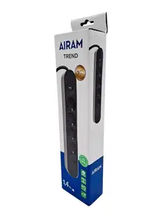 Airam TREND 4-OS+2USB JATKOJOHTO 1,4M MU - 3