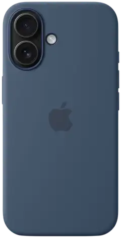 Apple iPhone 16 silikoni suojakuori  - Denim - 1
